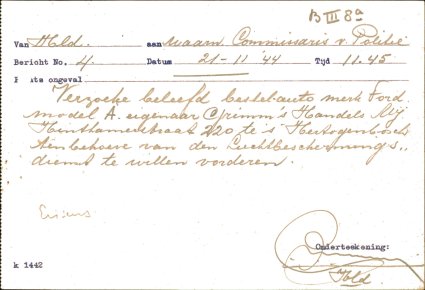 Bron: BHIC, Archief Militair Gezag, inv. nr. 258, scan 179