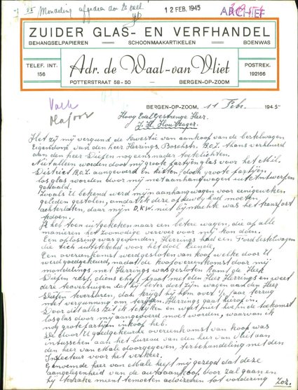 Bron: BHIC, Archief Militair Gezag, inv. nr. 258 scan 434