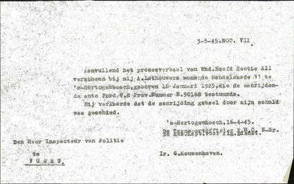 Bron: BHIC, Archief Militair Gezag, inv. nr. 258 scan 543