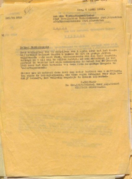 Bron: BHIC, Archief Militair Gezag, inv. nr. 519 scan 188