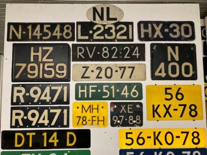Kentekenplaat N-14548, in 2026 in particuliere collectie in Florida (foto: Pieter Beelen)