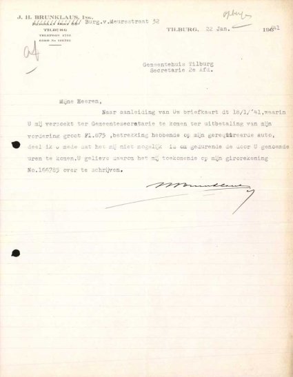 Bron: Regionaal Archief Tilburg, Archief gemeentebestuur Tilburg 1938-1985, inv. nr. 5631, scan 13