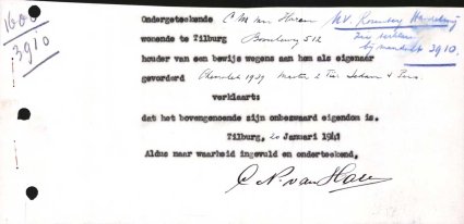Bron: Regionaal Archief Tilburg, Archief gemeentebestuur Tilburg 1938-1985, inv. nr. 5631, scan 38