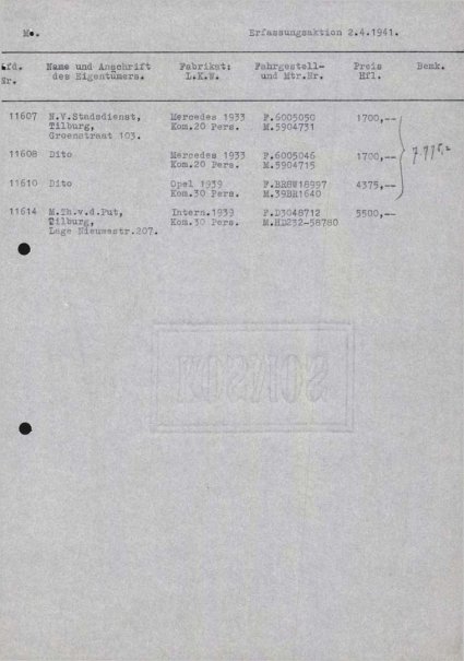 Taxatierapport (Bron: Regionaal Archief Tilburg, toegang 484, Gemeentebestuur Tilburg 1938-1985, inv. nr. 5631, scan 211)
