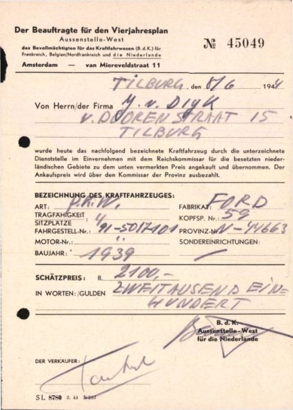 Bron: Regionaal Archief Tilburg, toegang 484, Gemeentebestuur Tilburg 1938-1985, inv. nr. 5633, scan 251