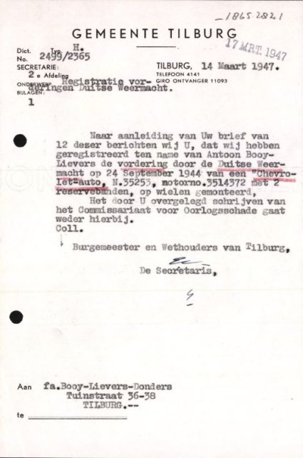 Bron: Regionaal Archief Tilburg, toegang 484, Gemeentebestuur Tilburg 1938-1985, inv. nr. 5633, scan 379