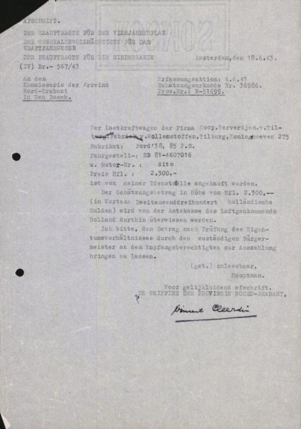 Bron: Regionaal Archief Tilburg, toegang 484, Gemeentebestuur Tilburg 1938-1985, inv. nr. 5633, scan 57