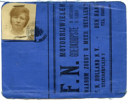 Rijbewijs C.J. van Berkel, 1933, zijde 1 (collectie A. van Daal)