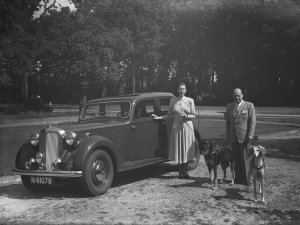 Rover P3 Sports Saloon, Vught, 1948.