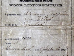 Nummerbewijs 