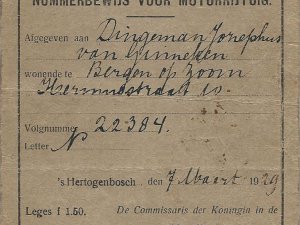 Nummerbewijs 