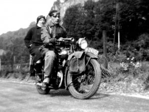BSA motorfiets.