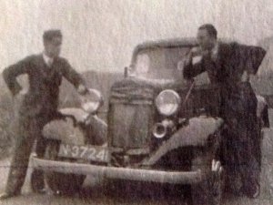 A.M. van Mechelen (links) en J. Daver te Breda, 1934 (originele foto: particuliere collectie)