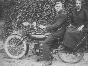 Cleveland motorfiets, c. 1930.