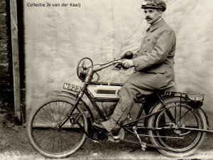Saroléa motorfiets, c. 1910.