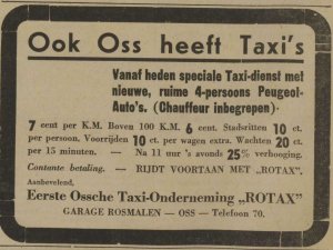 Advertentie van Rotax in De Stad Oss, 12 september 1939