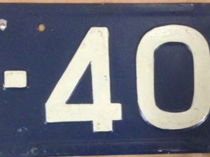 Kentekenplaat N-400