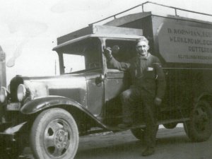 D. Korsman bij de Chevrolet (bron: Werkendam en haar inwoners)