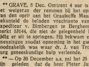 Bron: Provinciale Noordbrabantsche en 's Hertogenbossche Courant, 6 dec. 1927