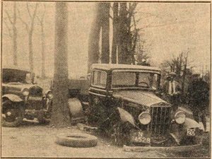 Ford A en Diamond T (bron: Nieuwe Tilburgsche Courant, 2 april 1935)