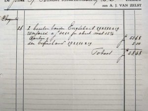 Bron: Archief A. van Zelst