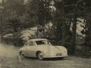 Porsche (bron: De Auto 1952 nr. 42)