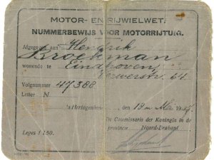 N-47388 Nummerbewijs (coll. B. Broekman)