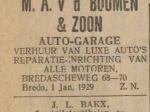  Bron: Dagblad van Noord-Brabant, 31 dec. 1928