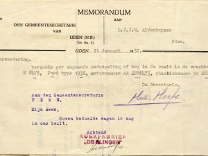 Bron: BHIC, archief gem. Uden