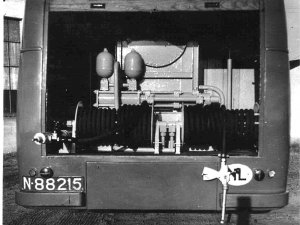 N-88215 Magirus met Baghytra pomp (bron: Belangrijke brandweerpersoonlijkheden)