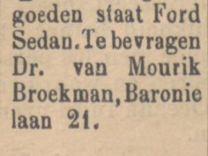 Bron: Bredasche Courant, 13 okt. 1927