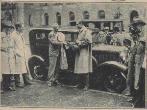 Foto 1: terugkeer van dhr. Steenkamp na zijn wereldreis (bron: Groot-Rotterdam, jrg. 9, 1931, no. 19, 24 juli 1931 via delpher.nl)
