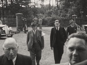 Bron: film Opening van leerfabriek Noord-Brabant, 1949. Regionaal Archief Tilburg, Collectie Leo Uijtendaal nr. F28530008 via BrabantinBeelden, 11:45