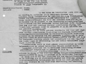 Proces-verbaal (bron: Archief Heemkundekring Weerderheem, Valkenswaard)