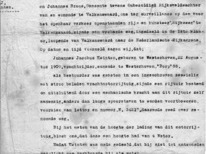 Proces-verbaal (bron: Archief Heemkundekring Weerderheem, Valkenswaard)