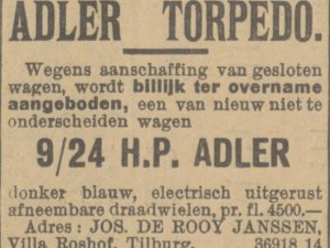 Bron: De Maasbode van 12 juli 1922