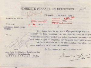 Bron: BHIC, Archief Militair Gezag in Noord-Brabant, 1944 - 1946, inv. nr. 561, scan 154
