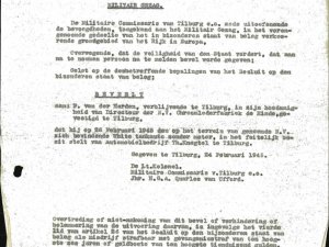 Bron: BHIC, Archief Militair Gezag in Noord-Brabant, 1944 - 1946, inv. nr. 599, scan 61