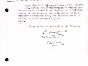 Bron: Regionaal Archief Tilburg, toegang 484, Gemeentebestuur Tilburg 1938-1985, inv. nr. 5633, scan 350