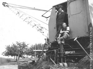Diamond met Priestman (bron: Bouwmachinesvantoen-archief)