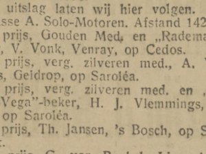Bron: Prov. Noordbr. Courant, 1 juli 1921