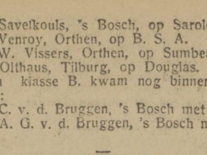Bron: Prov. Noordbr. Courant, 1 juli 1921
