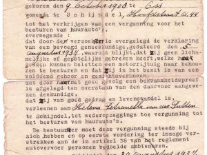Vergunning voor Helena v.d. Putten