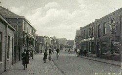 Heistraat Helmond met rechts slagerij Van de Zanden