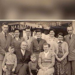 Familie Van Doremalen bij het bedrijf