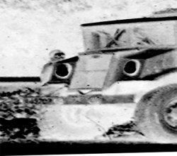 Detail (negatief en uitgerekt) van foto 1
