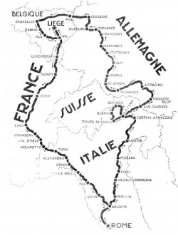 De route van de rally
