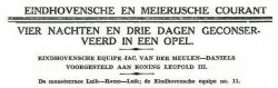 Kop in de Eindhovensche Courant van 23 augustus