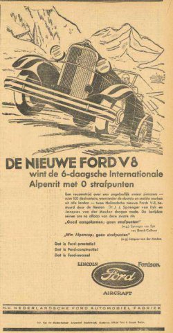 Advertentie in het ED