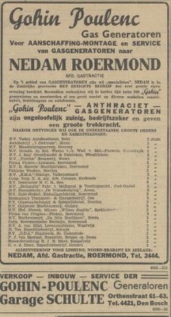 Bron: Prov. Noordbr. en 's-Bossche Courant, 7 nov. 1940